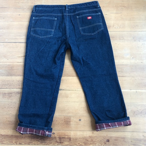 Dickies flannel lined denim jeans Sz 16R - Picture 12 of 14